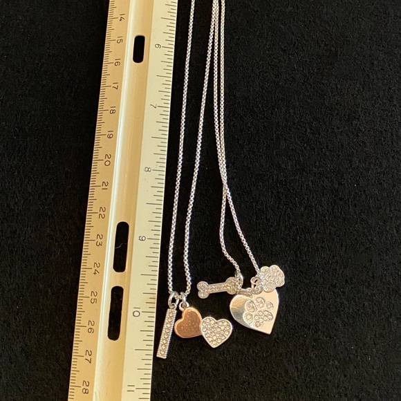 Two Sterling Silver Charm Necklaces - Picture 6 of 11